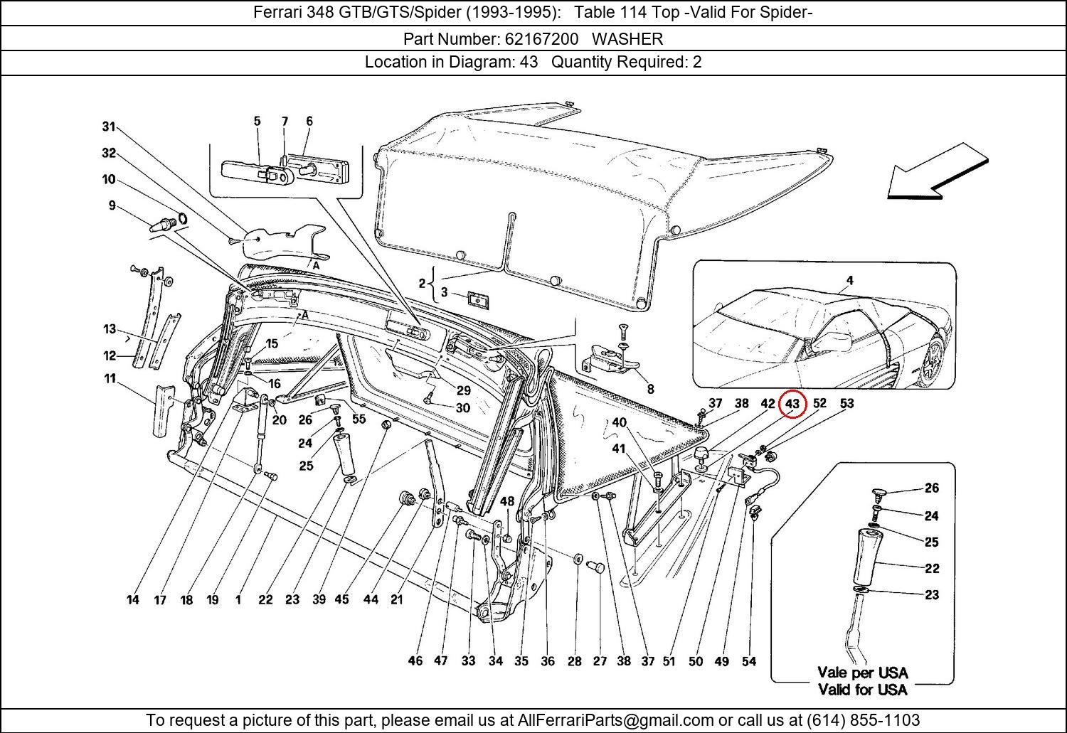 Ferrari Part 62167200