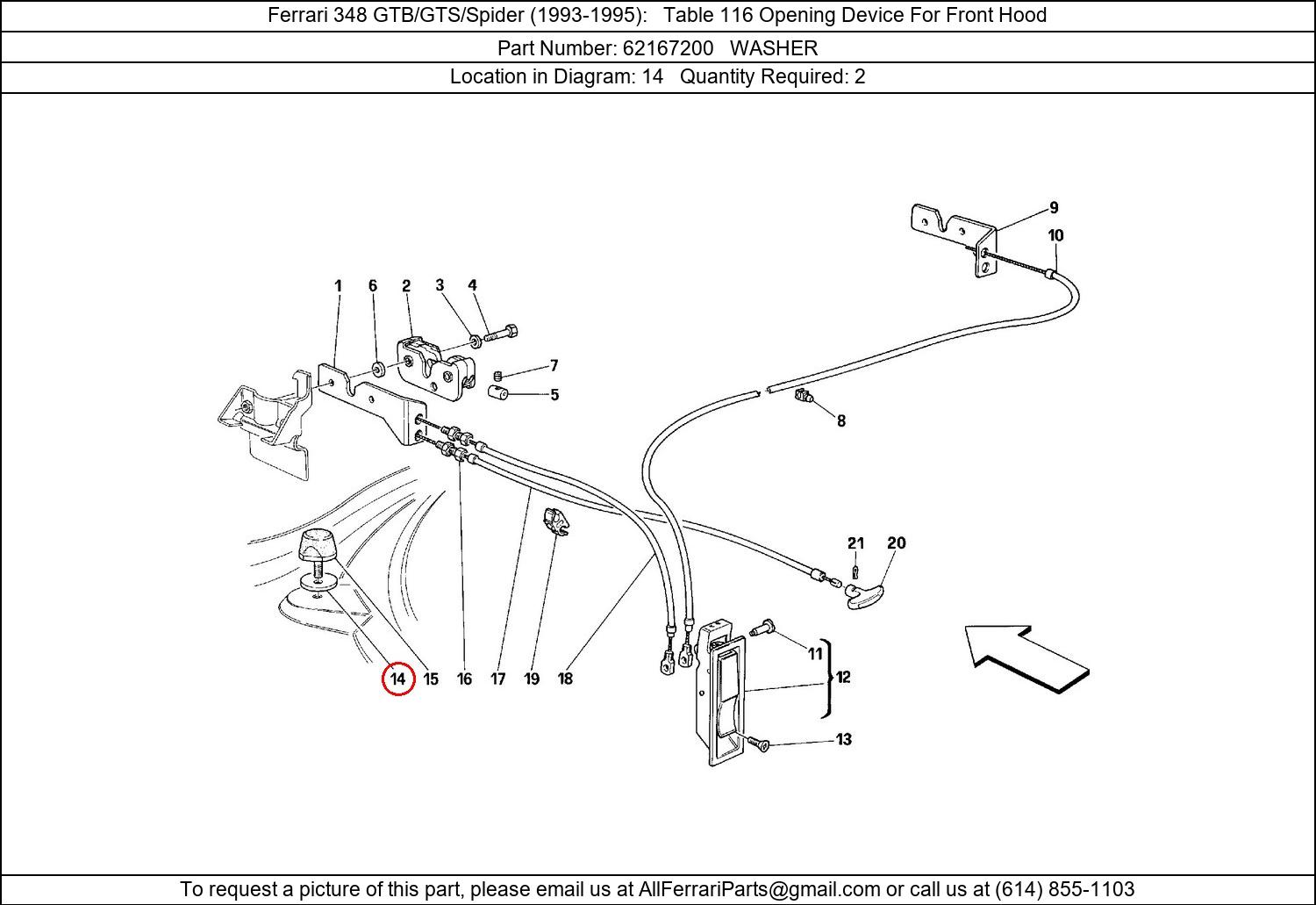 Ferrari Part 62167200