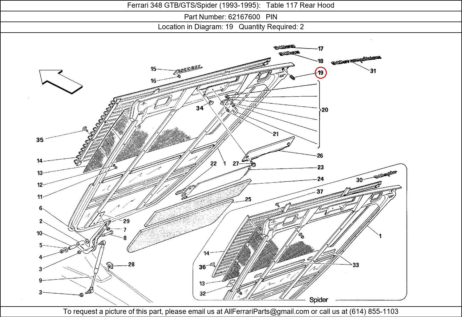 Ferrari Part 62167600