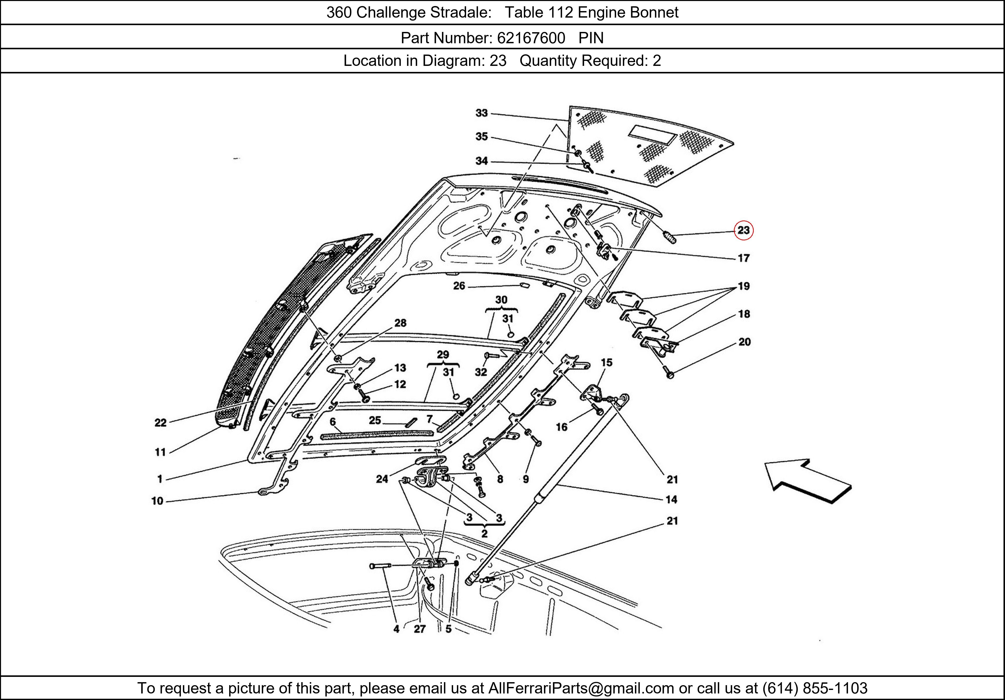 Ferrari Part 62167600