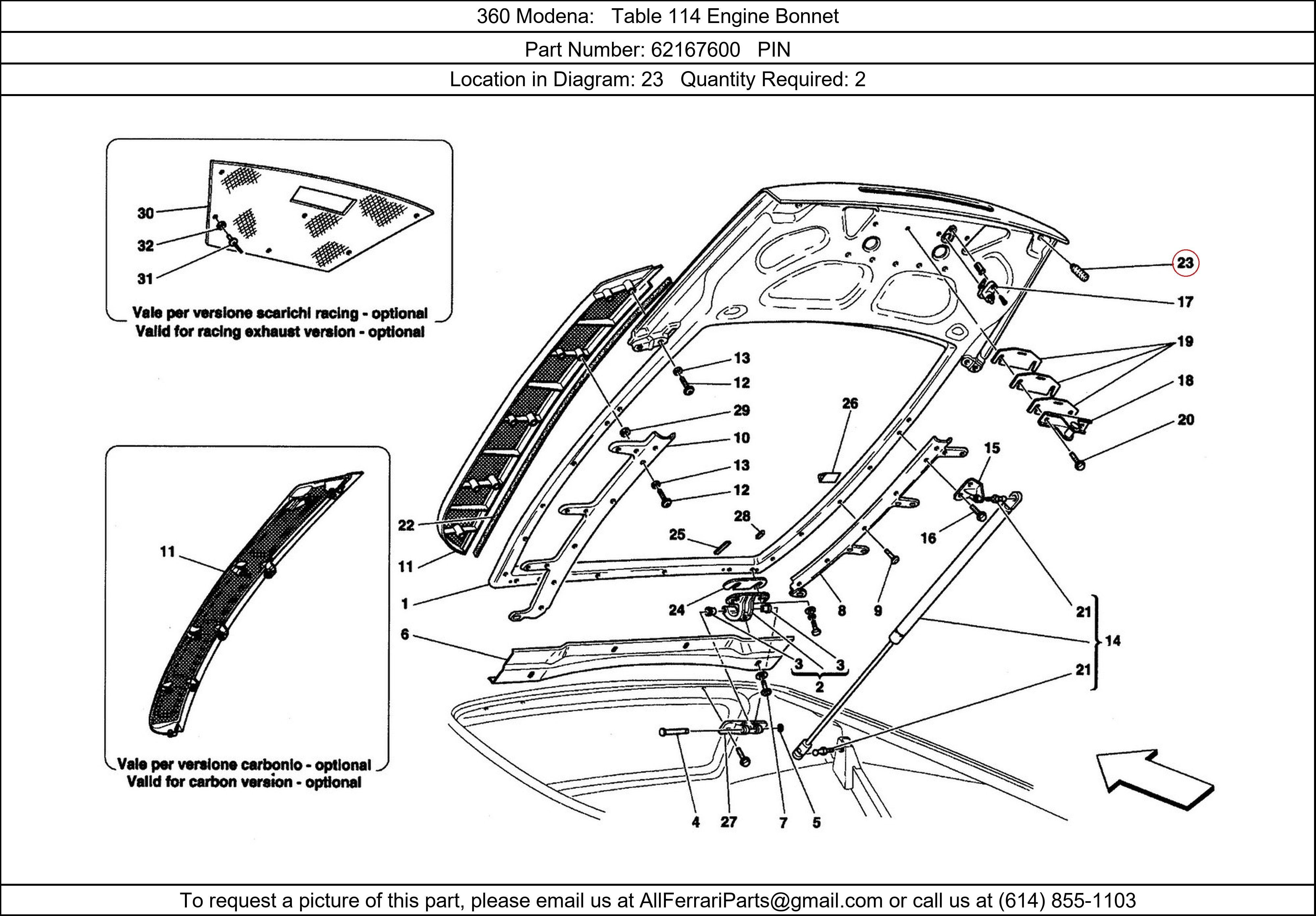 Ferrari Part 62167600