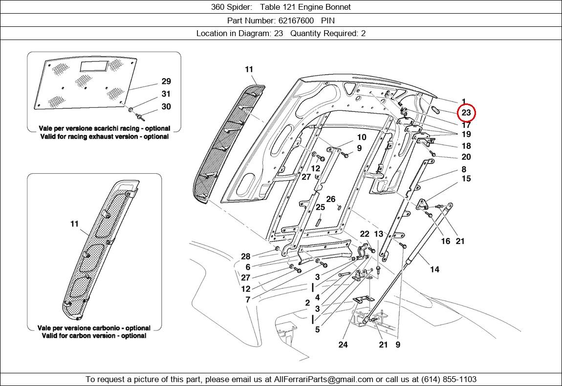 Ferrari Part 62167600