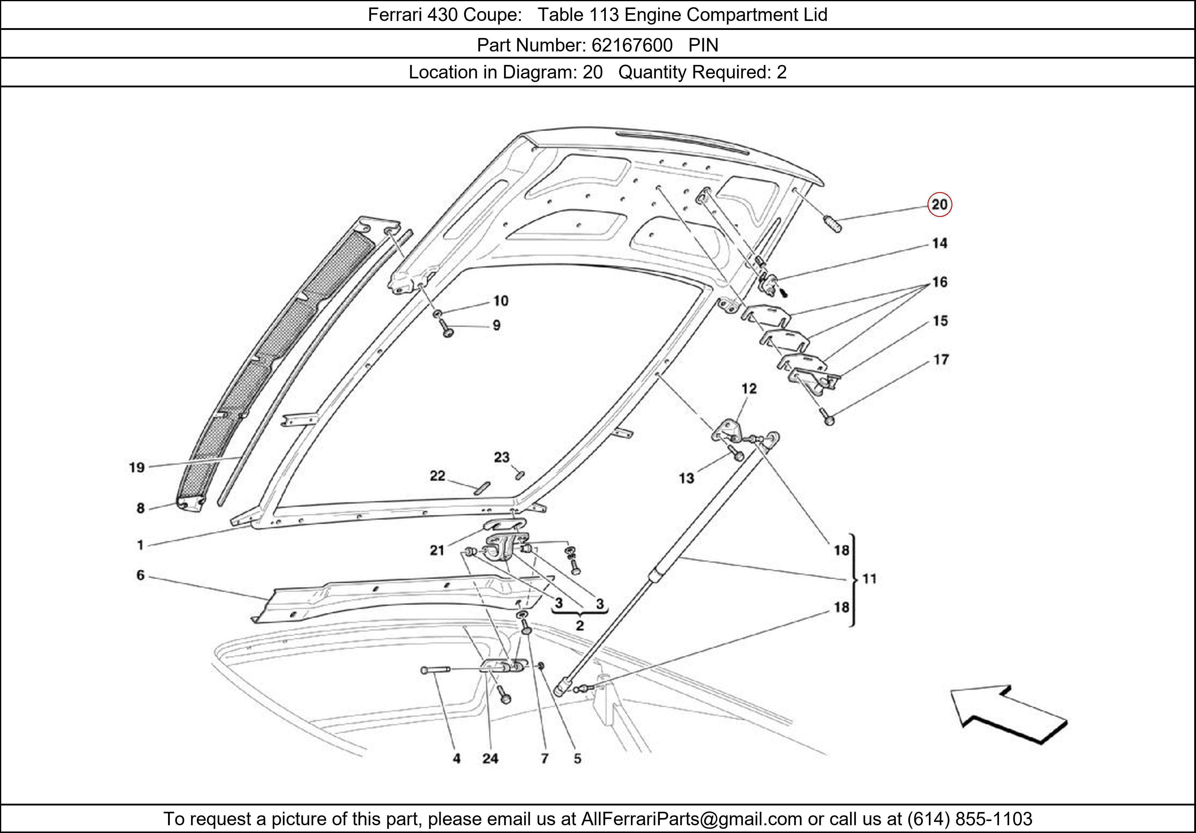 Ferrari Part 62167600