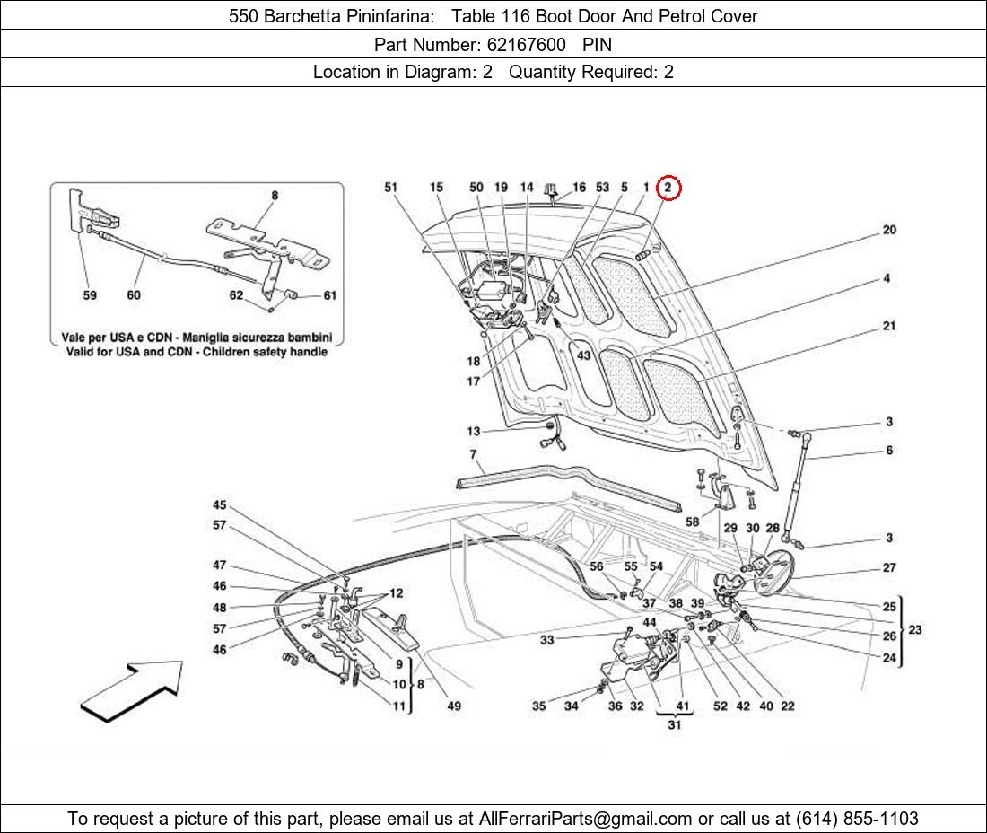 Ferrari Part 62167600