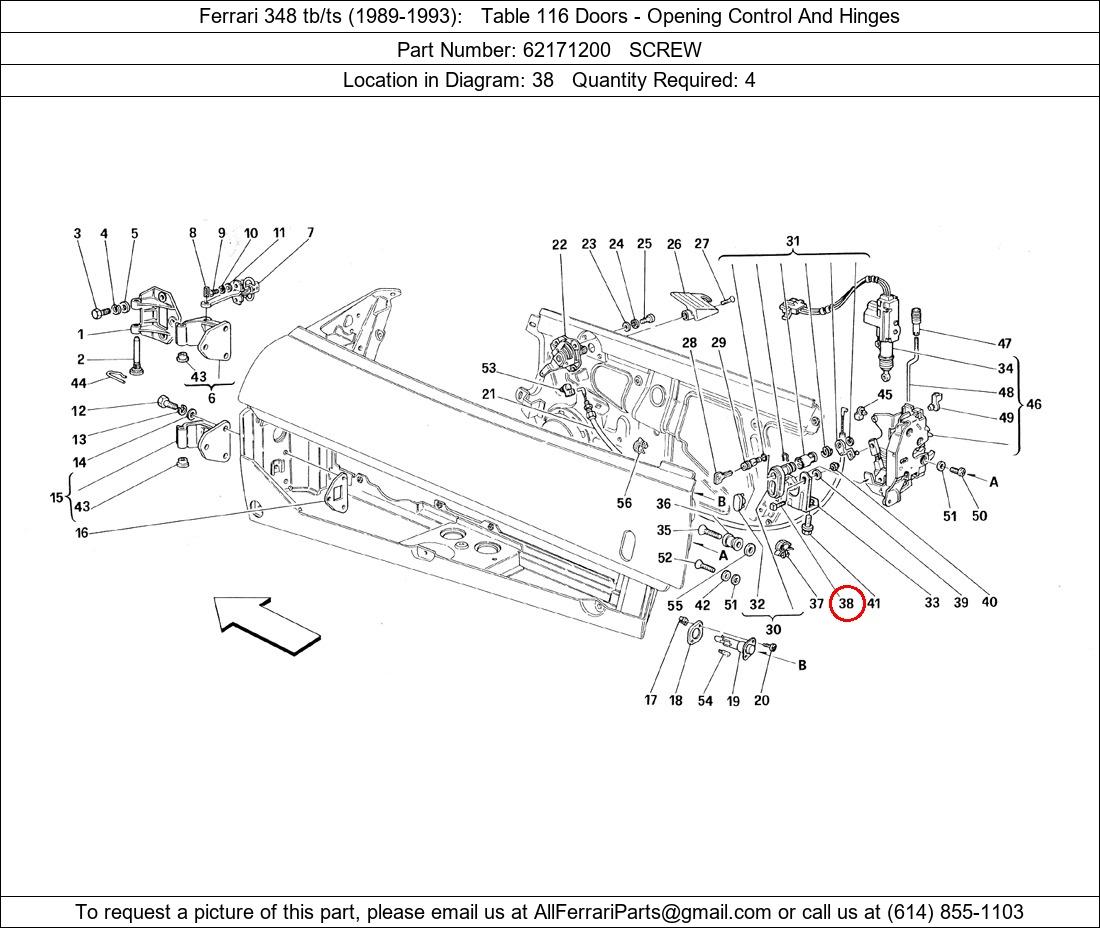 Ferrari Part 62171200