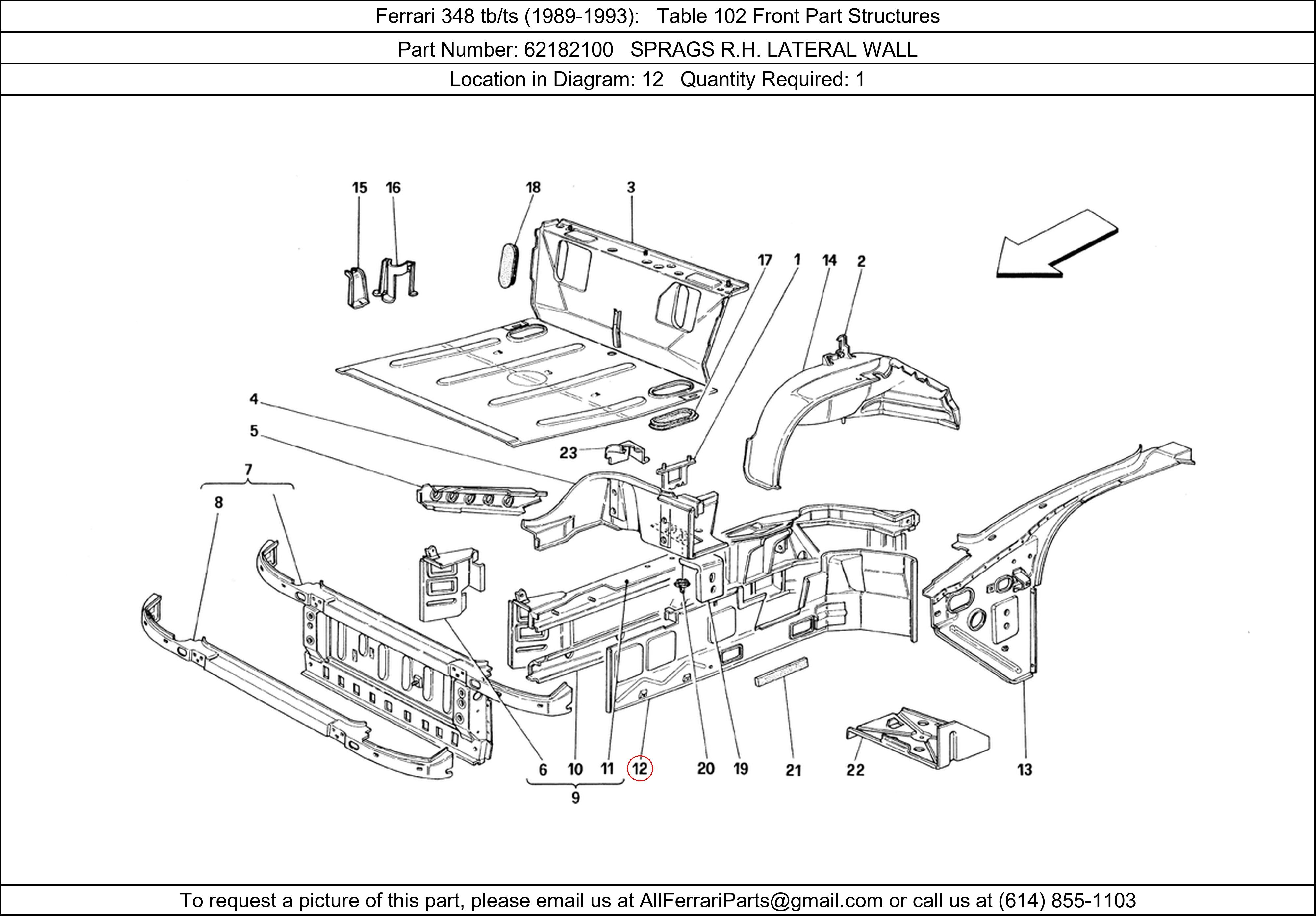 Ferrari Part 62182100