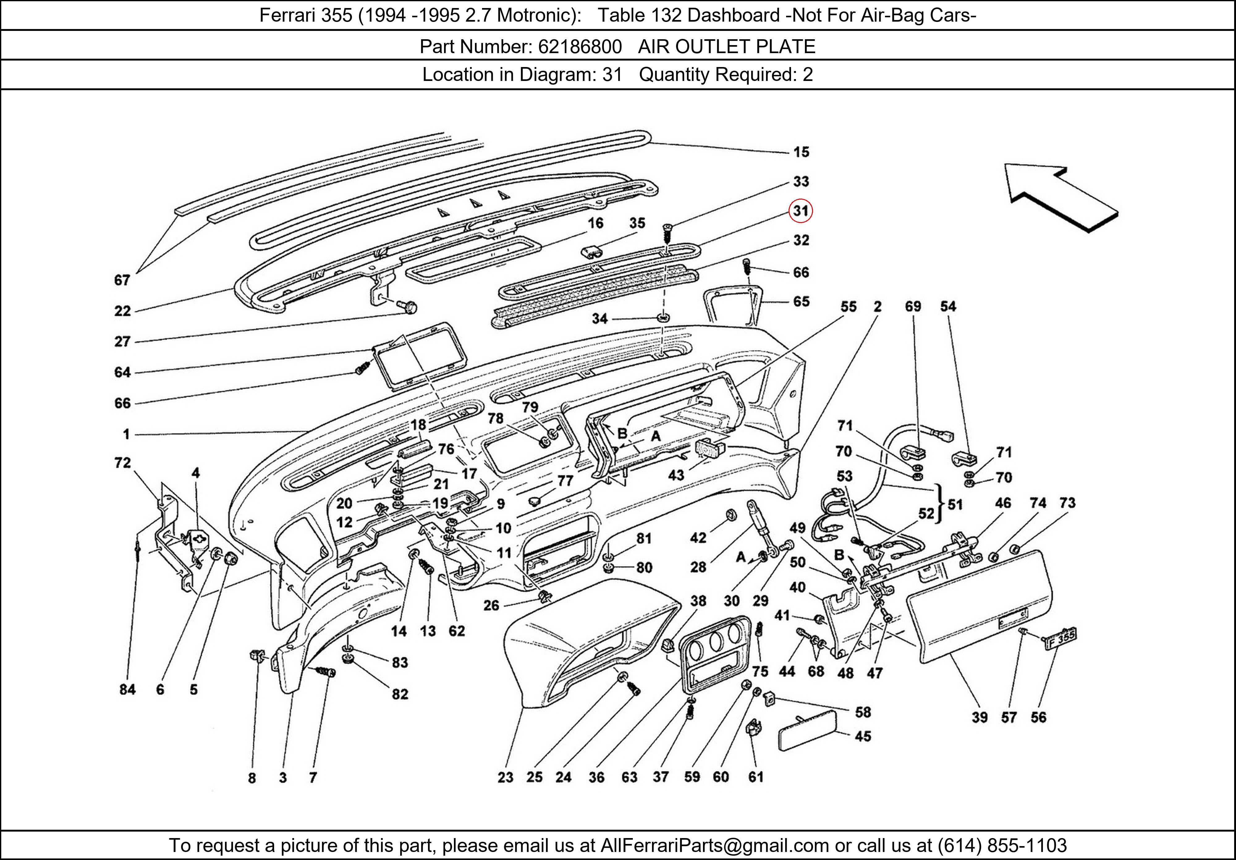 Ferrari Part 62186800