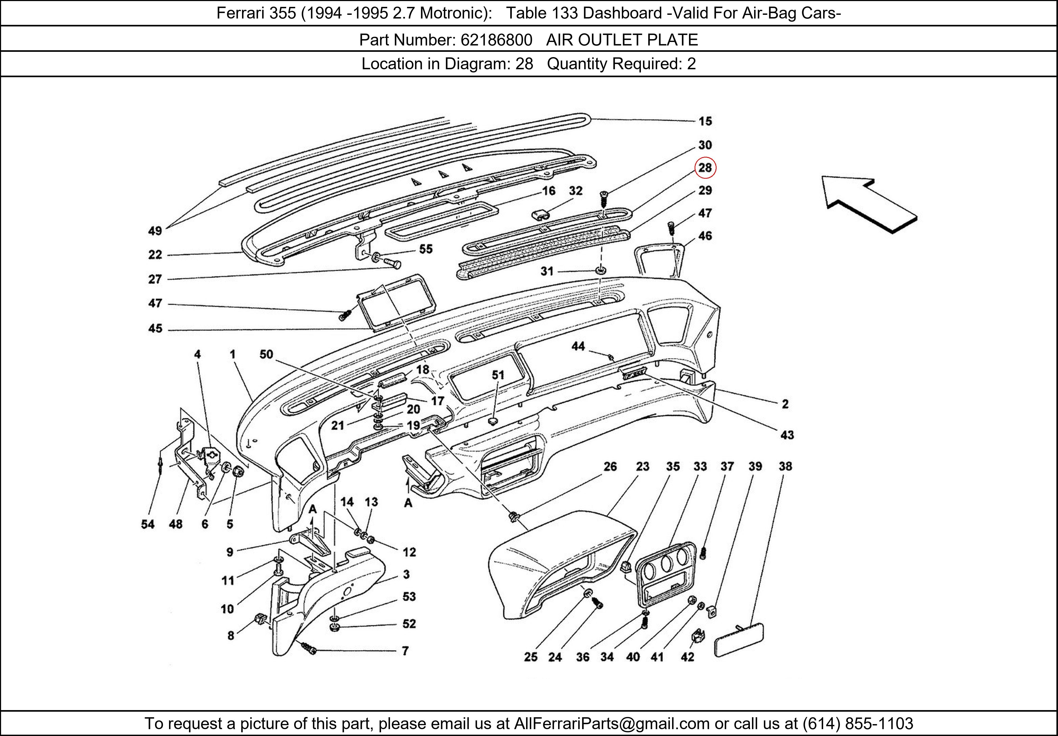 Ferrari Part 62186800