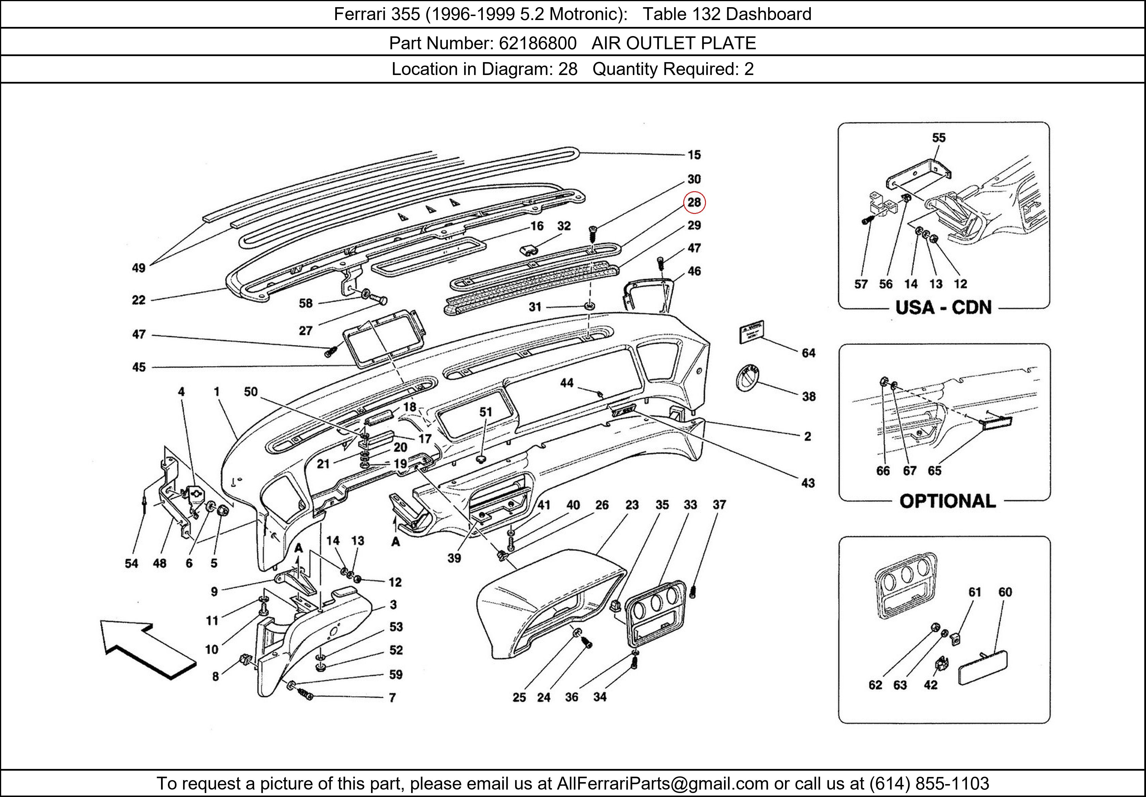 Ferrari Part 62186800