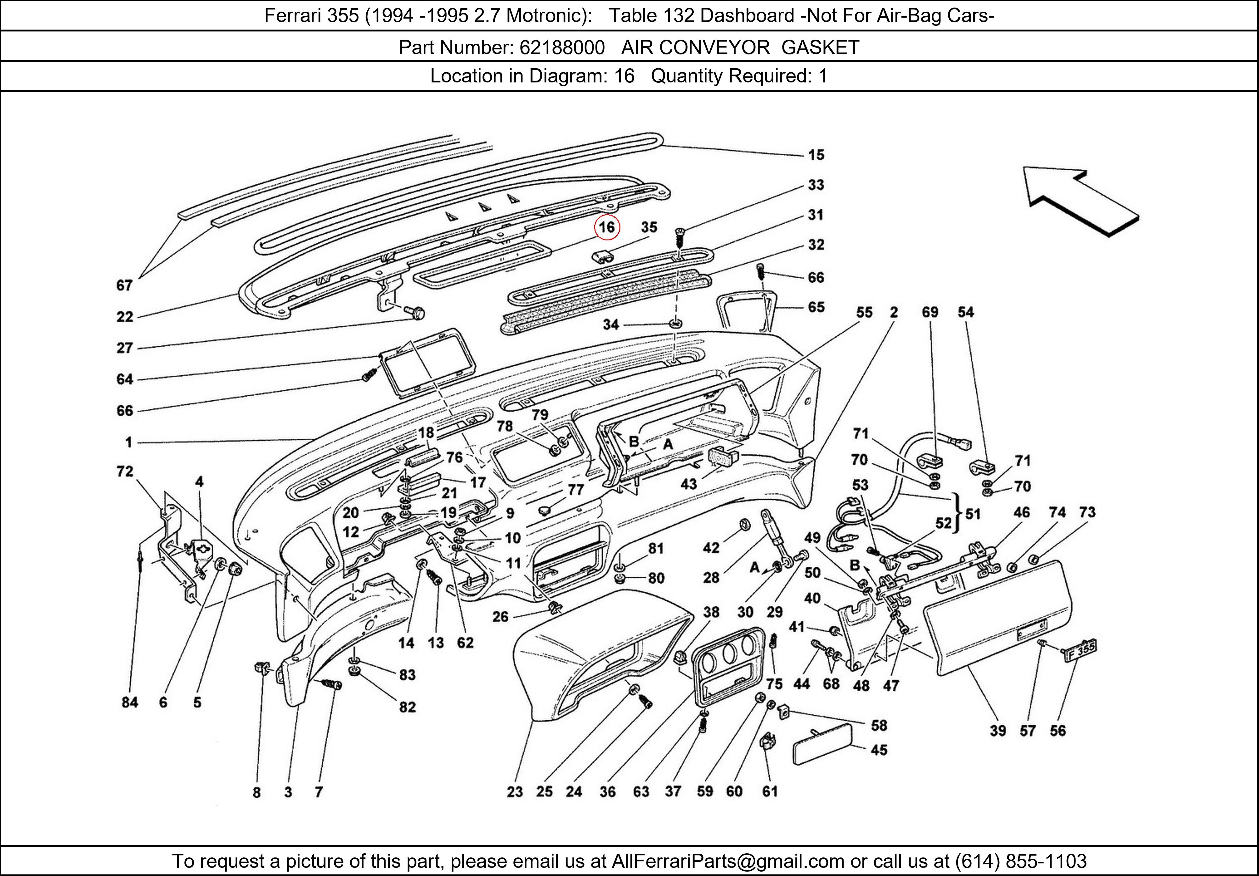 Ferrari Part 62188000