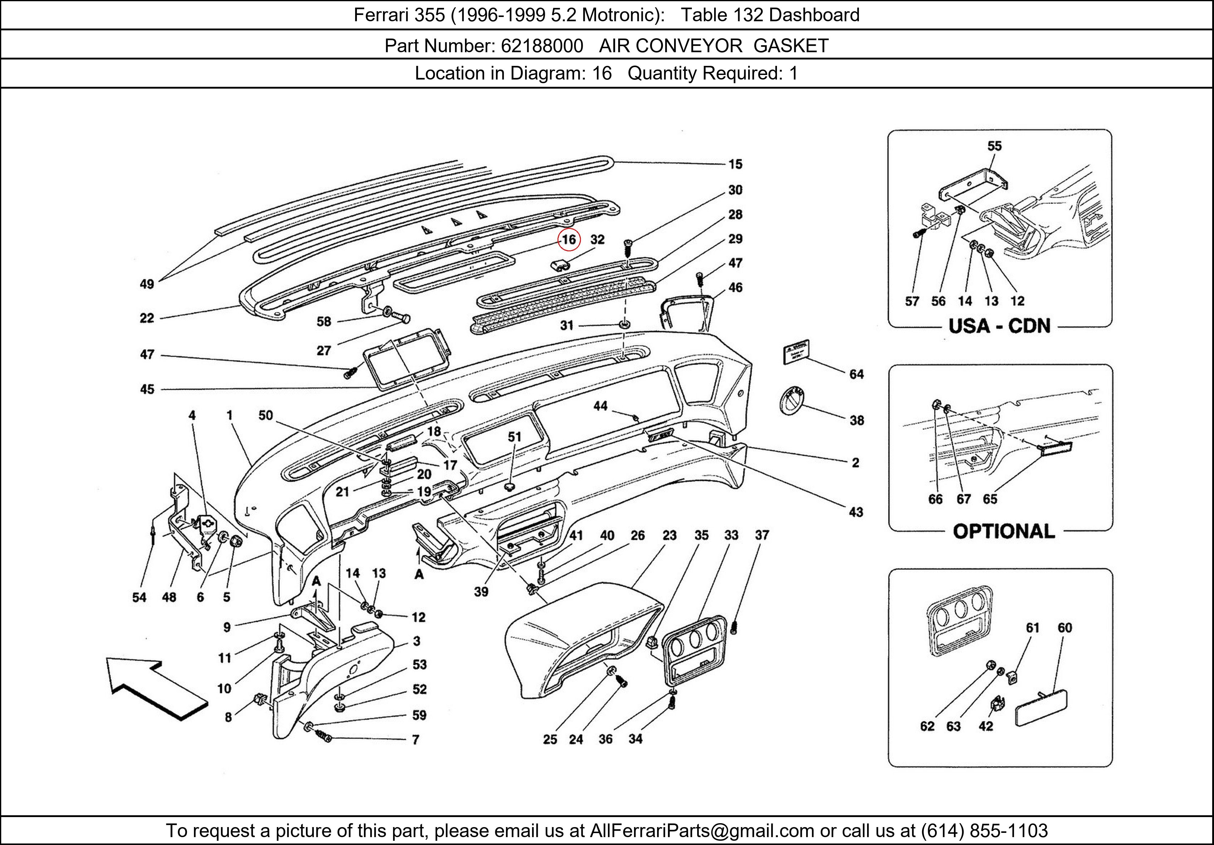 Ferrari Part 62188000