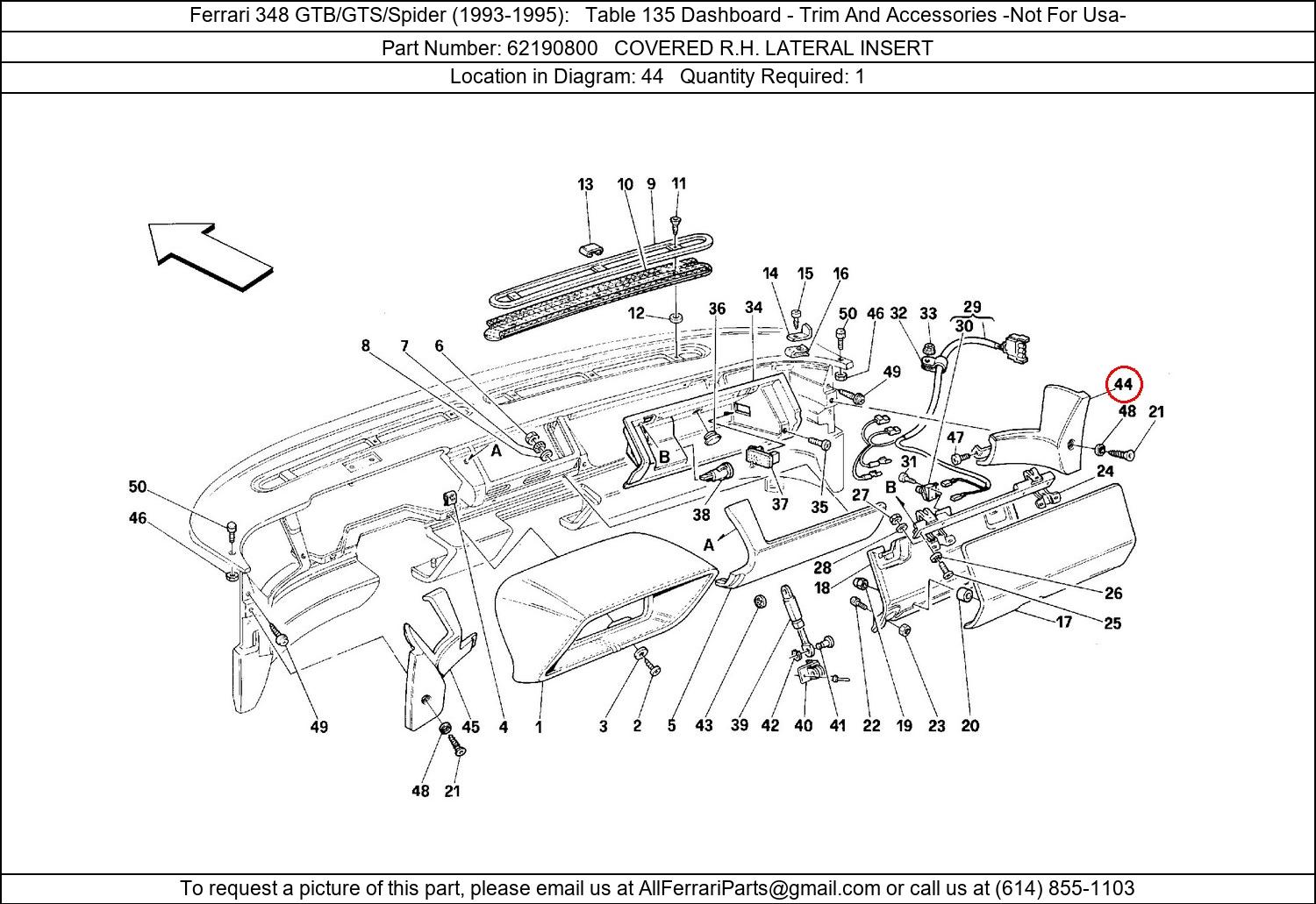 Ferrari Part 62190800