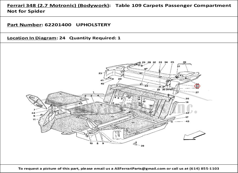 Ferrari Part 62201400