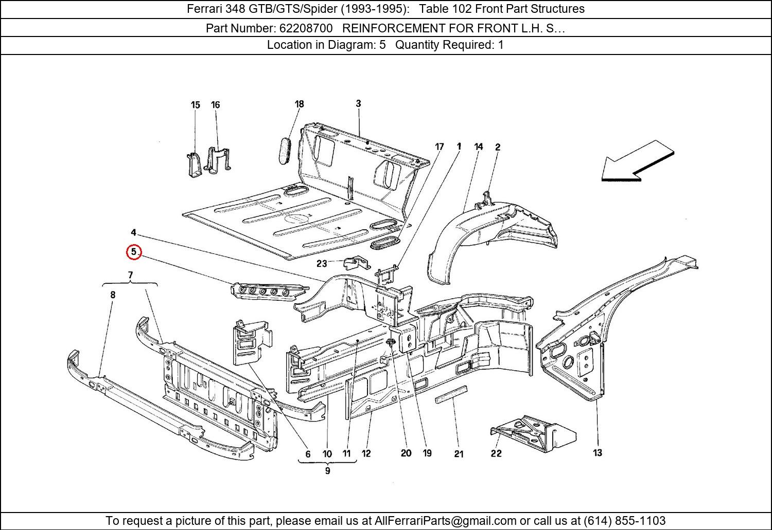 Ferrari Part 62208700