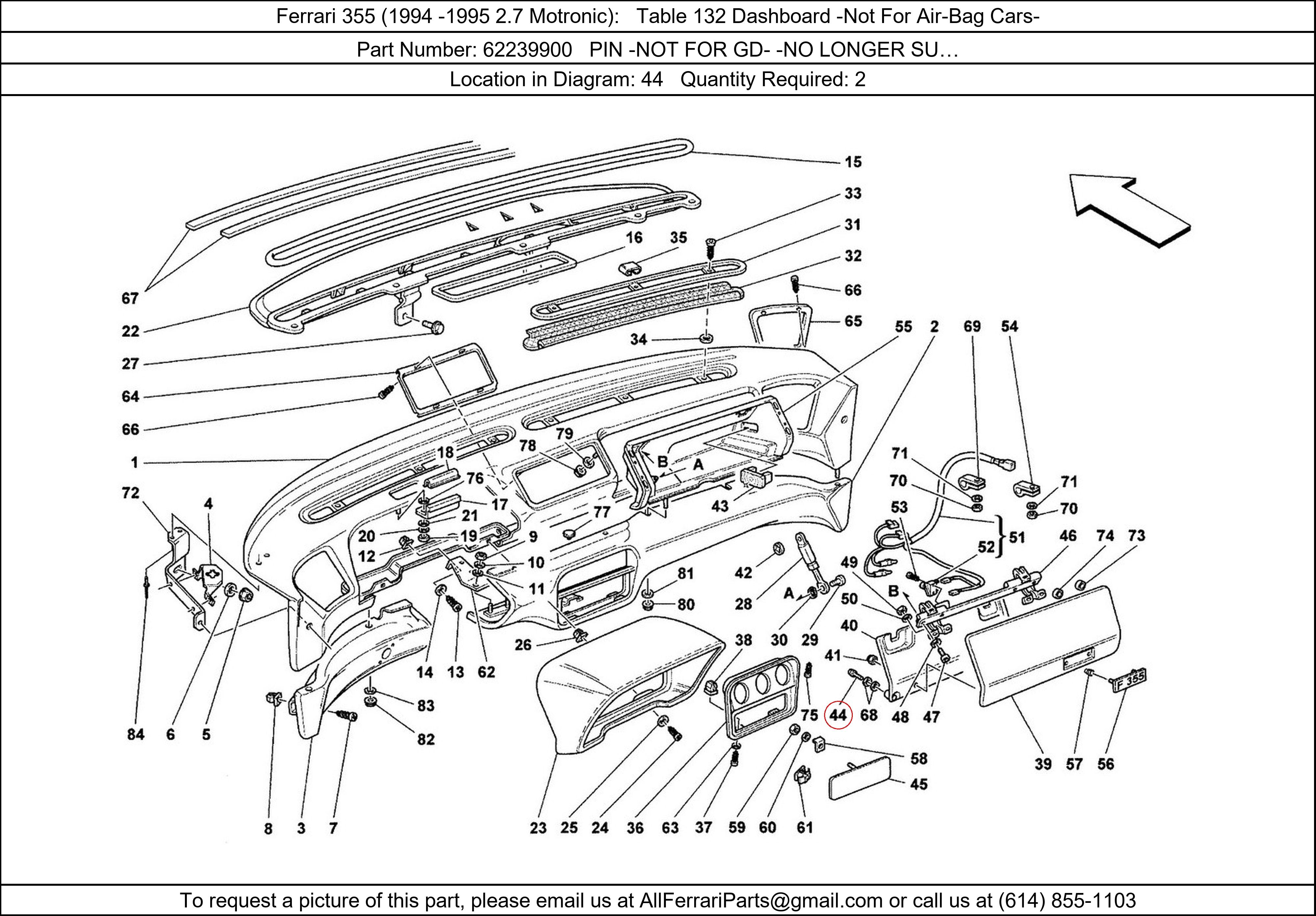 Ferrari Part 62239900