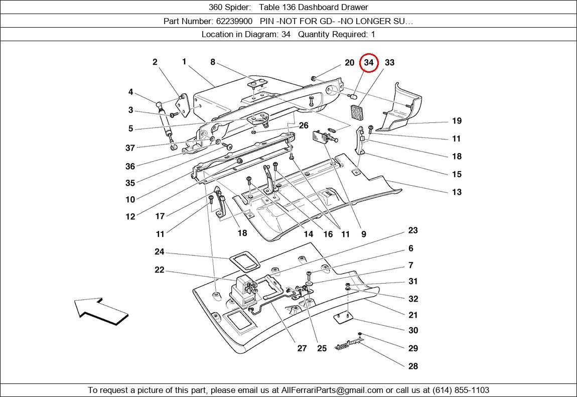 Ferrari Part 62239900