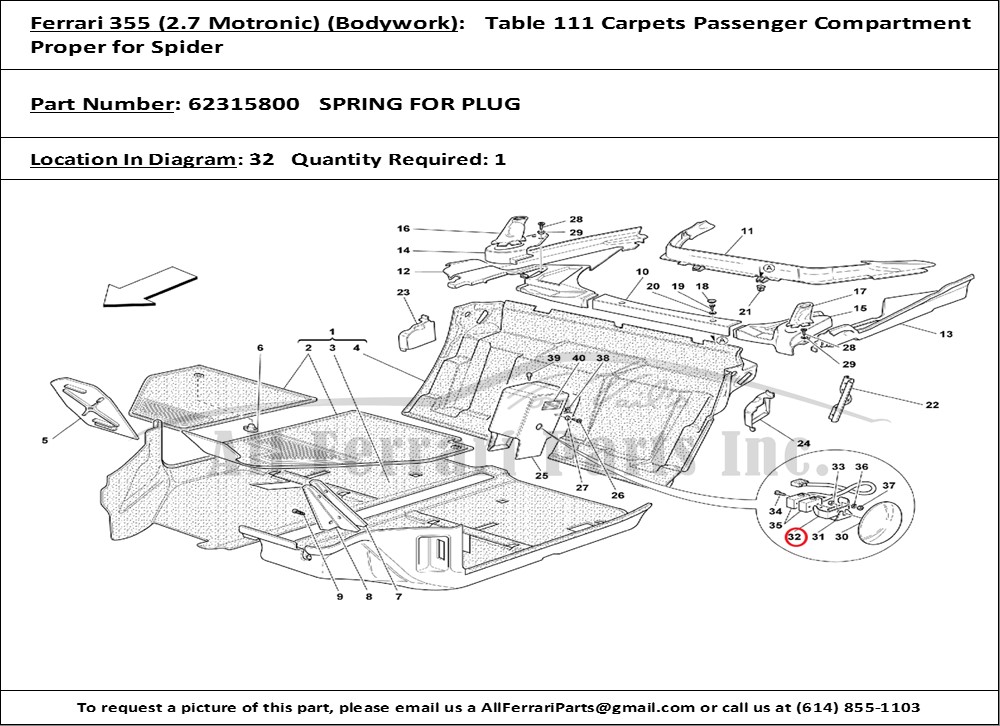 Ferrari Part 62315800