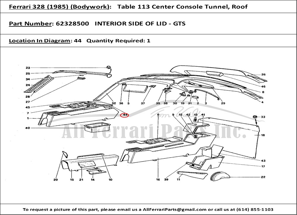 Ferrari Part 62328500