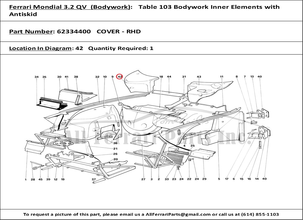 Ferrari Part 62334400