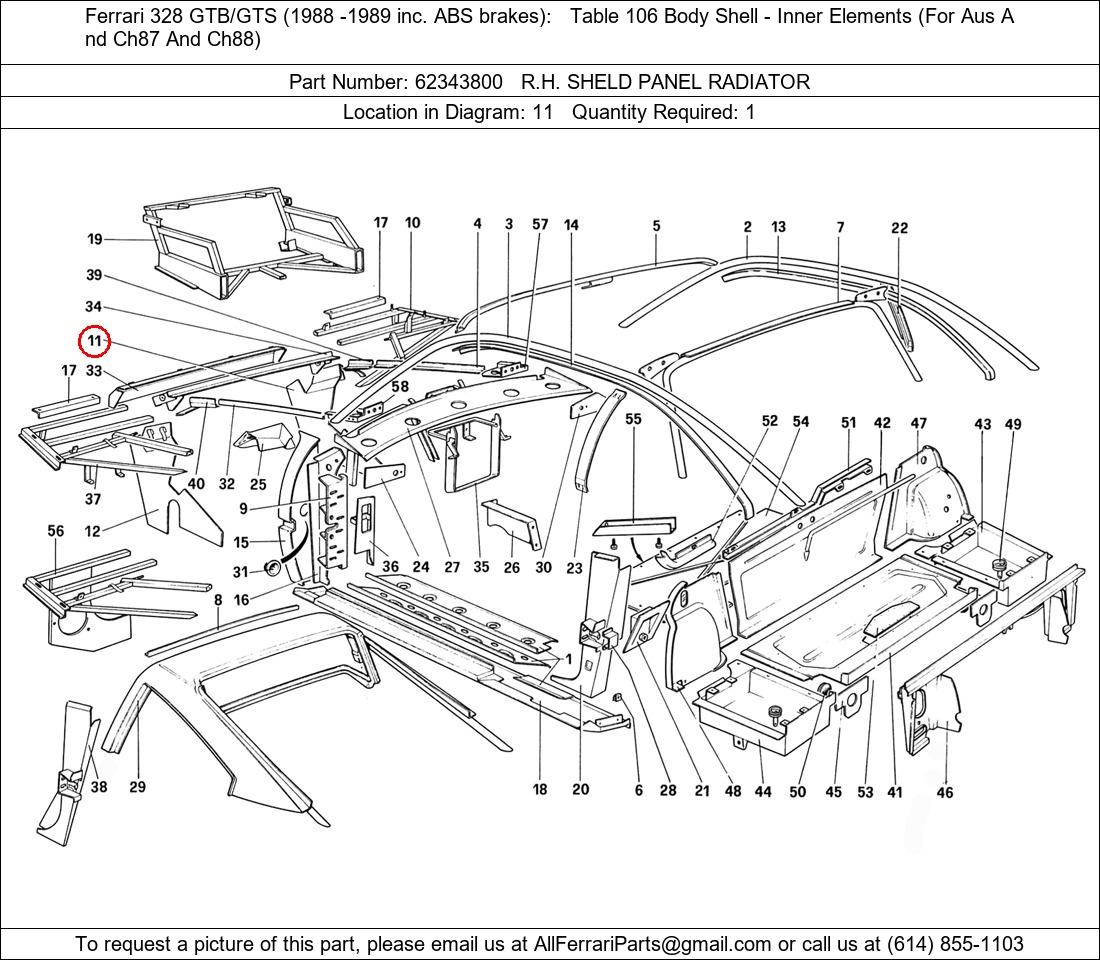 Ferrari Part 62343800