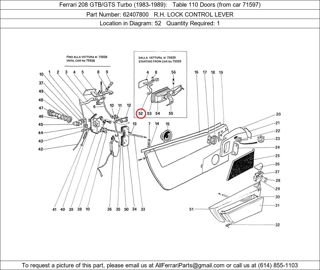 Ferrari Part 62407800