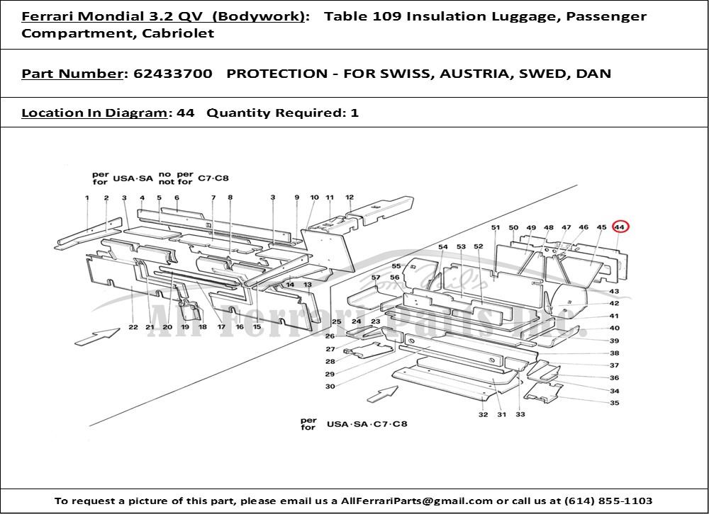 Ferrari Part 62433700