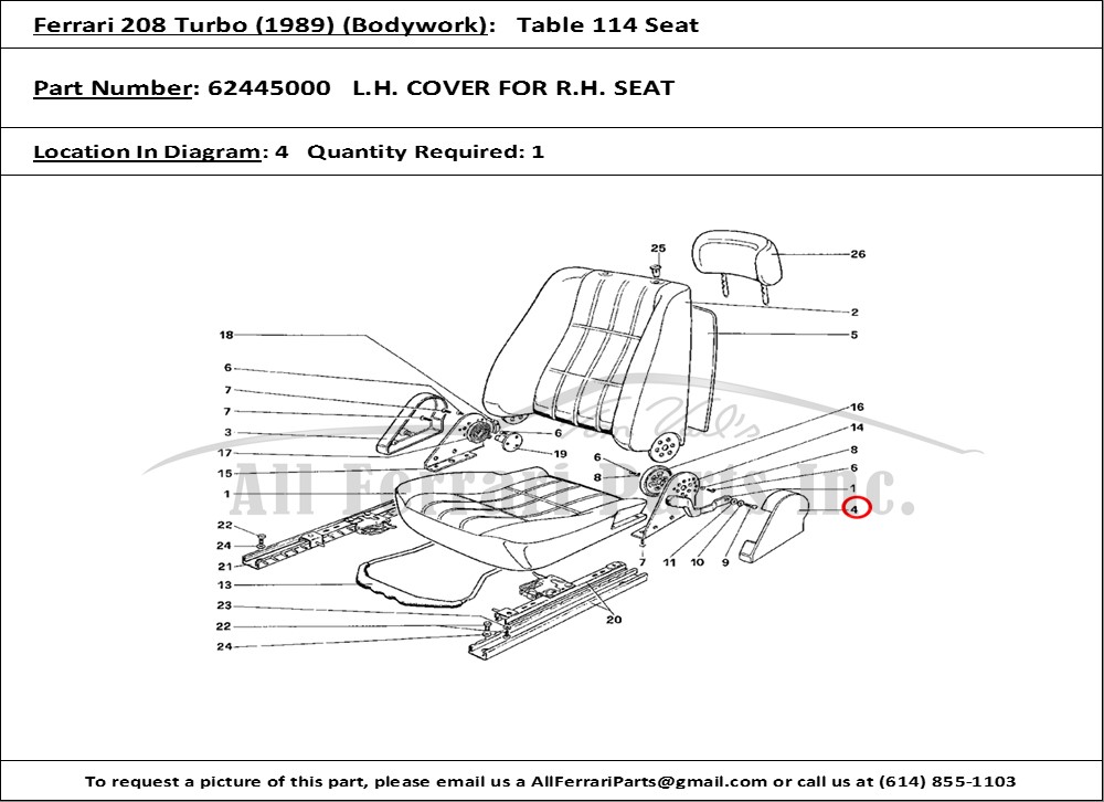 Ferrari Part 62445000