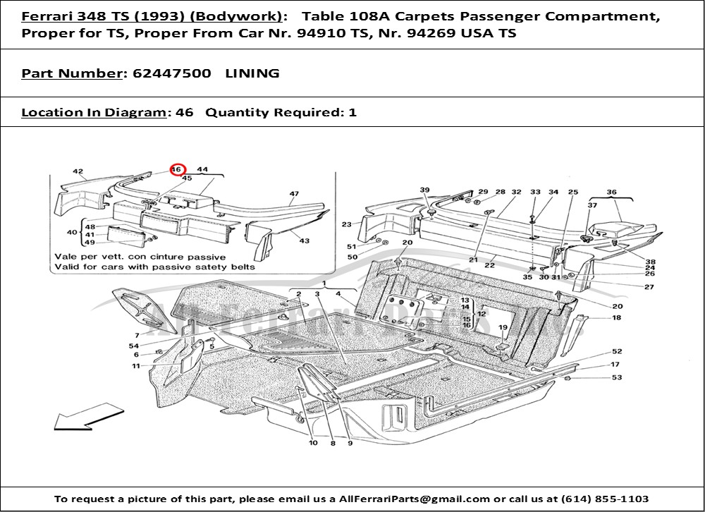 Ferrari Part 62447500