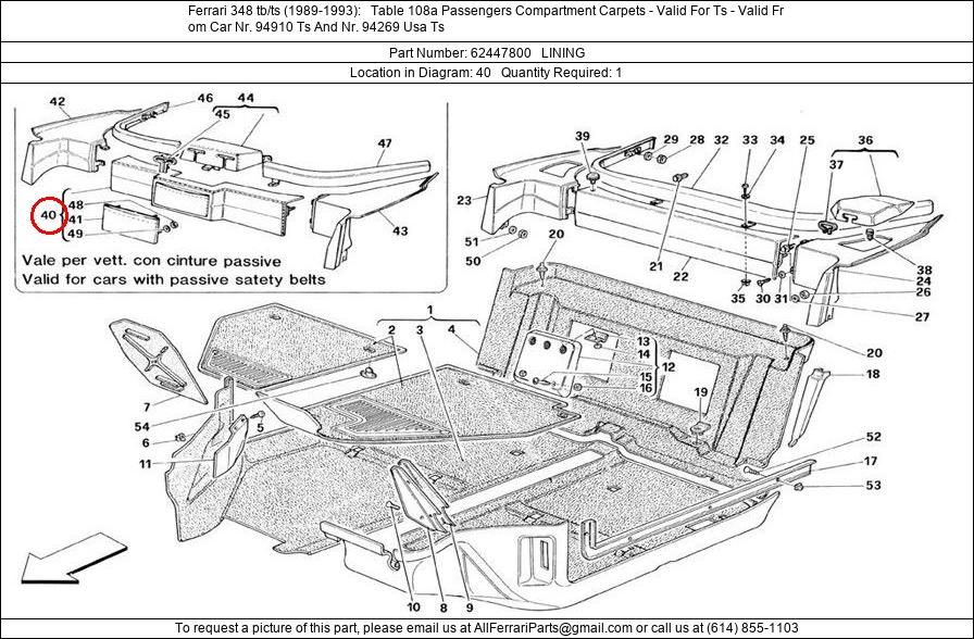 Ferrari Part 62447800