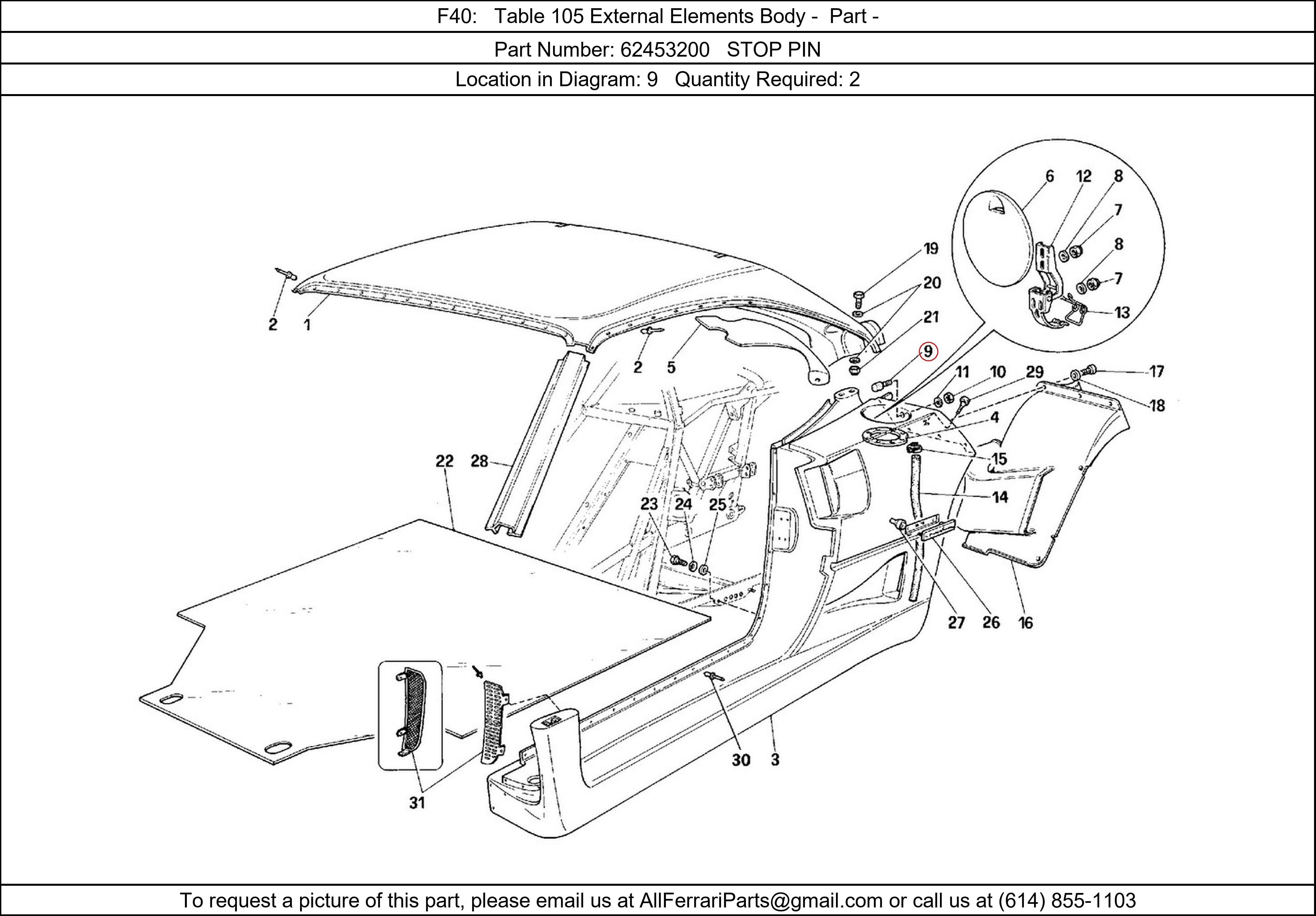 Ferrari Part 62453200