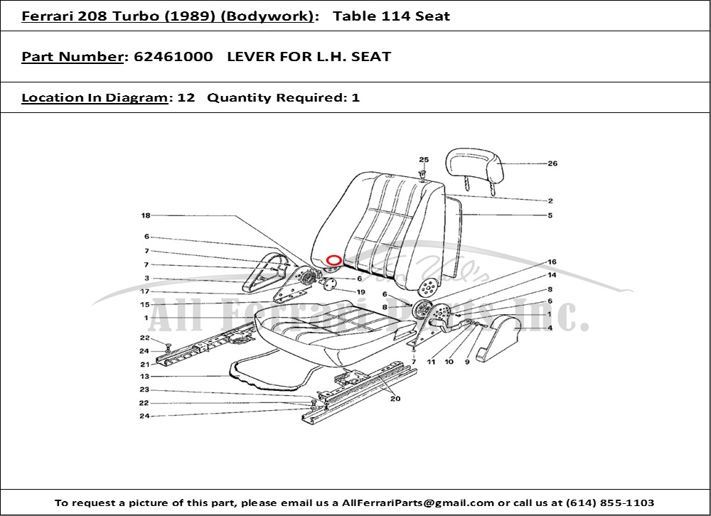 Ferrari Part 62461000