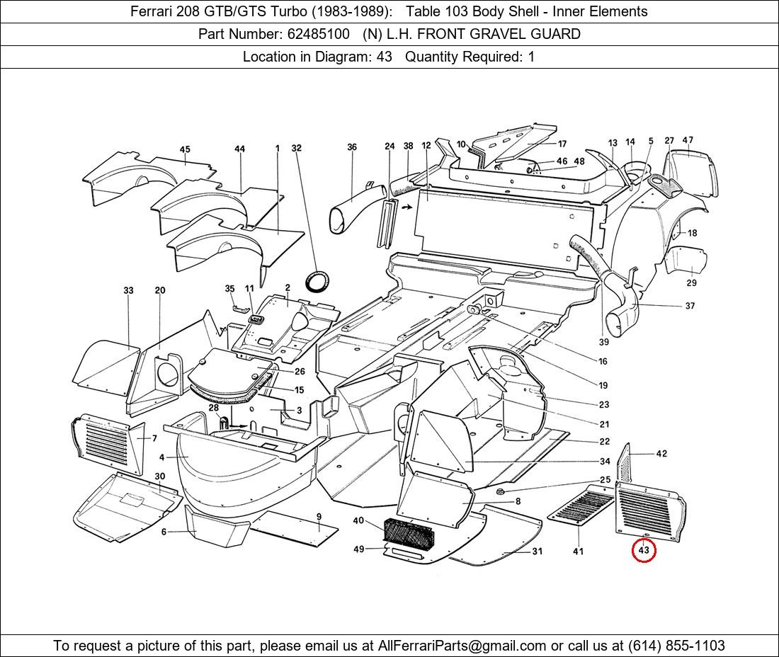 Ferrari Part 62485100