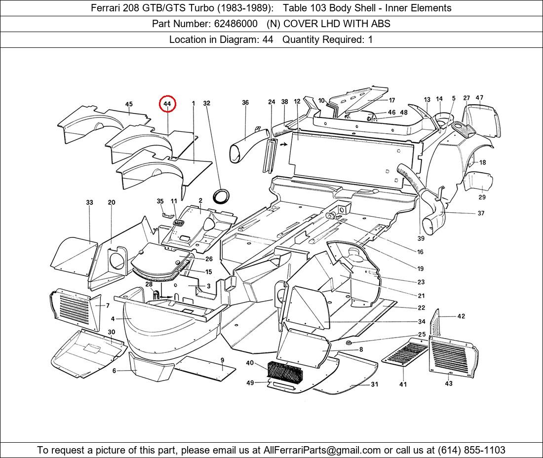 Ferrari Part 62486000