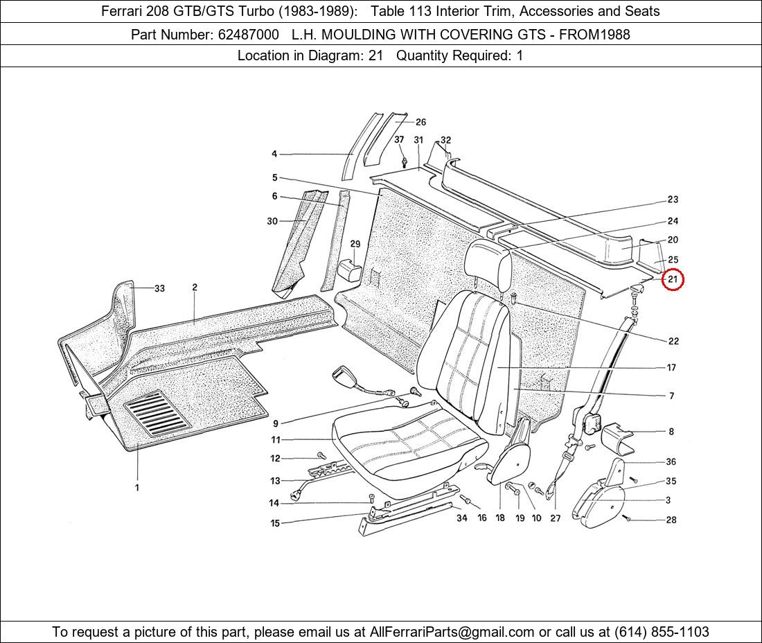 Ferrari Part 62487000