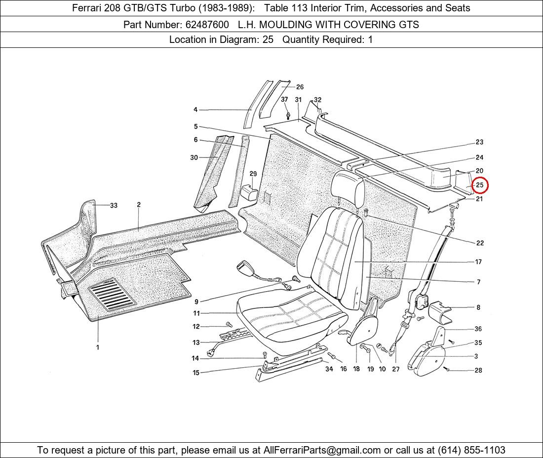 Ferrari Part 62487600