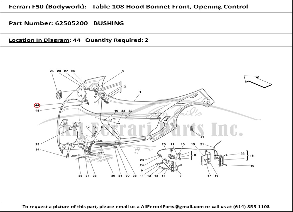 Ferrari Part 62505200