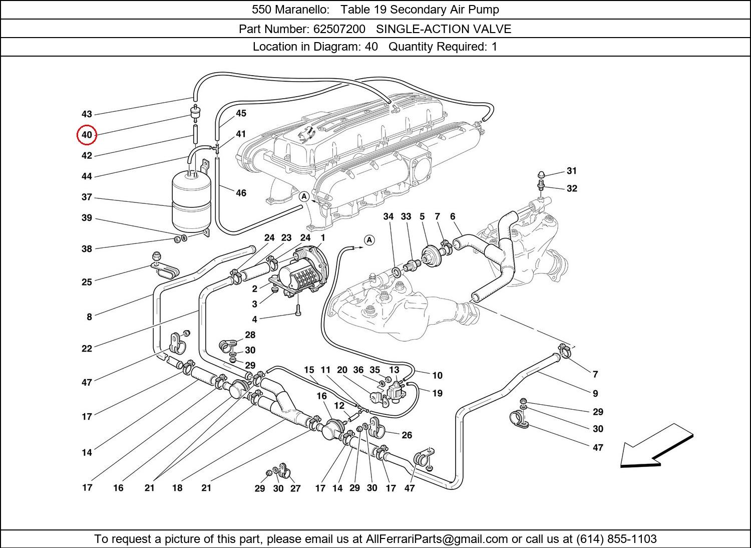 Ferrari Part 62507200