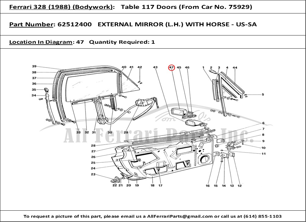 Ferrari Part 62512400