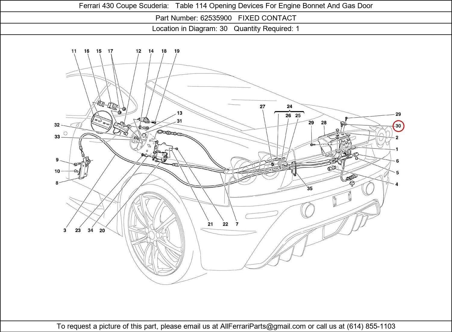 Ferrari Part 62535900