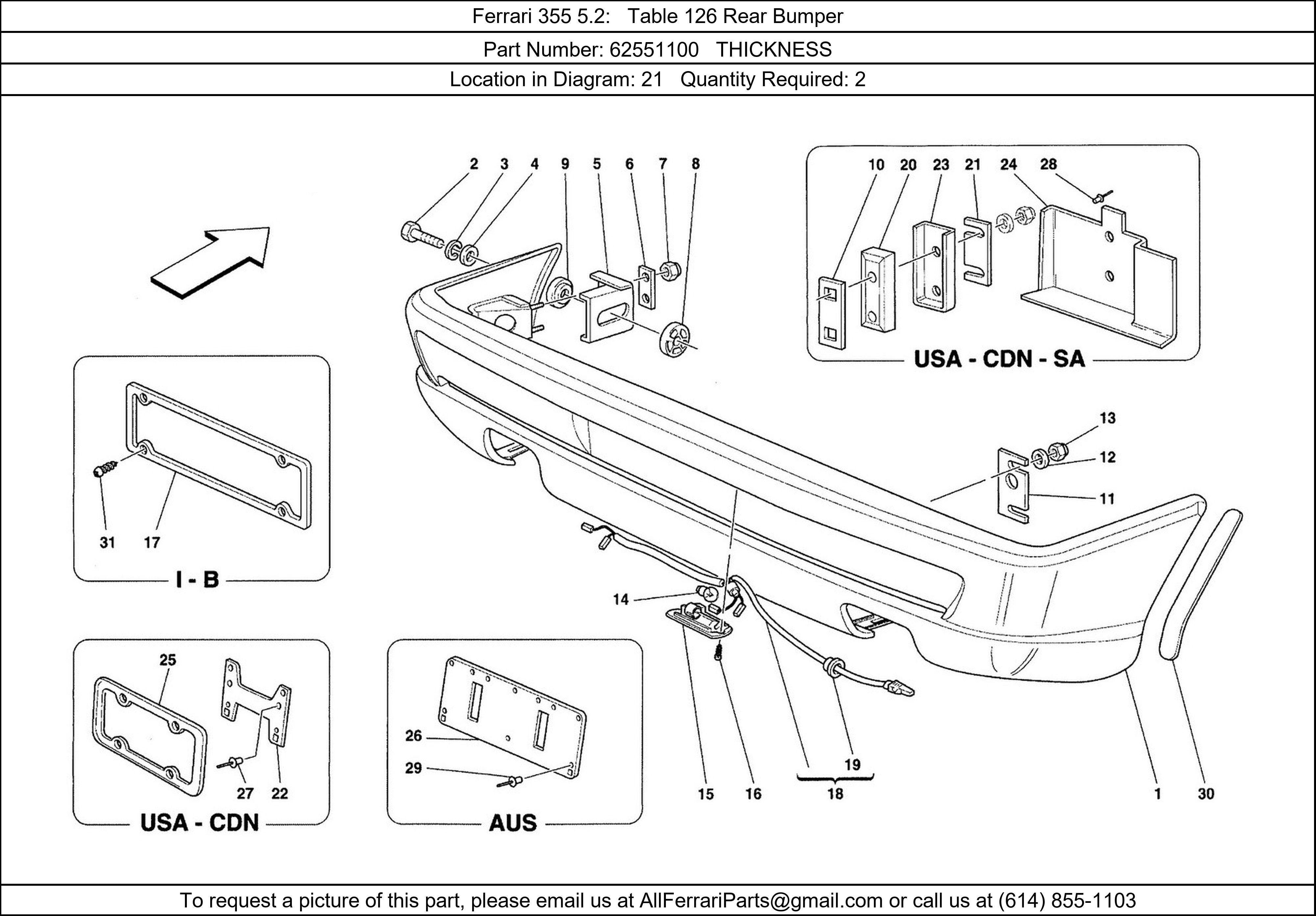 Ferrari Part 62551100