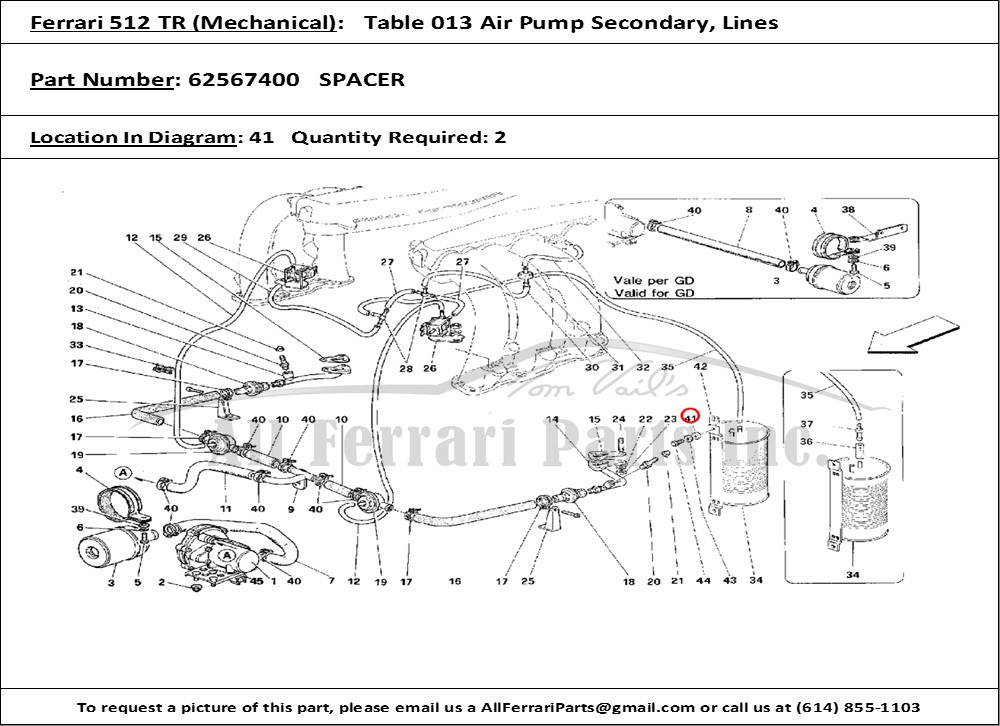 Ferrari Part 62567400