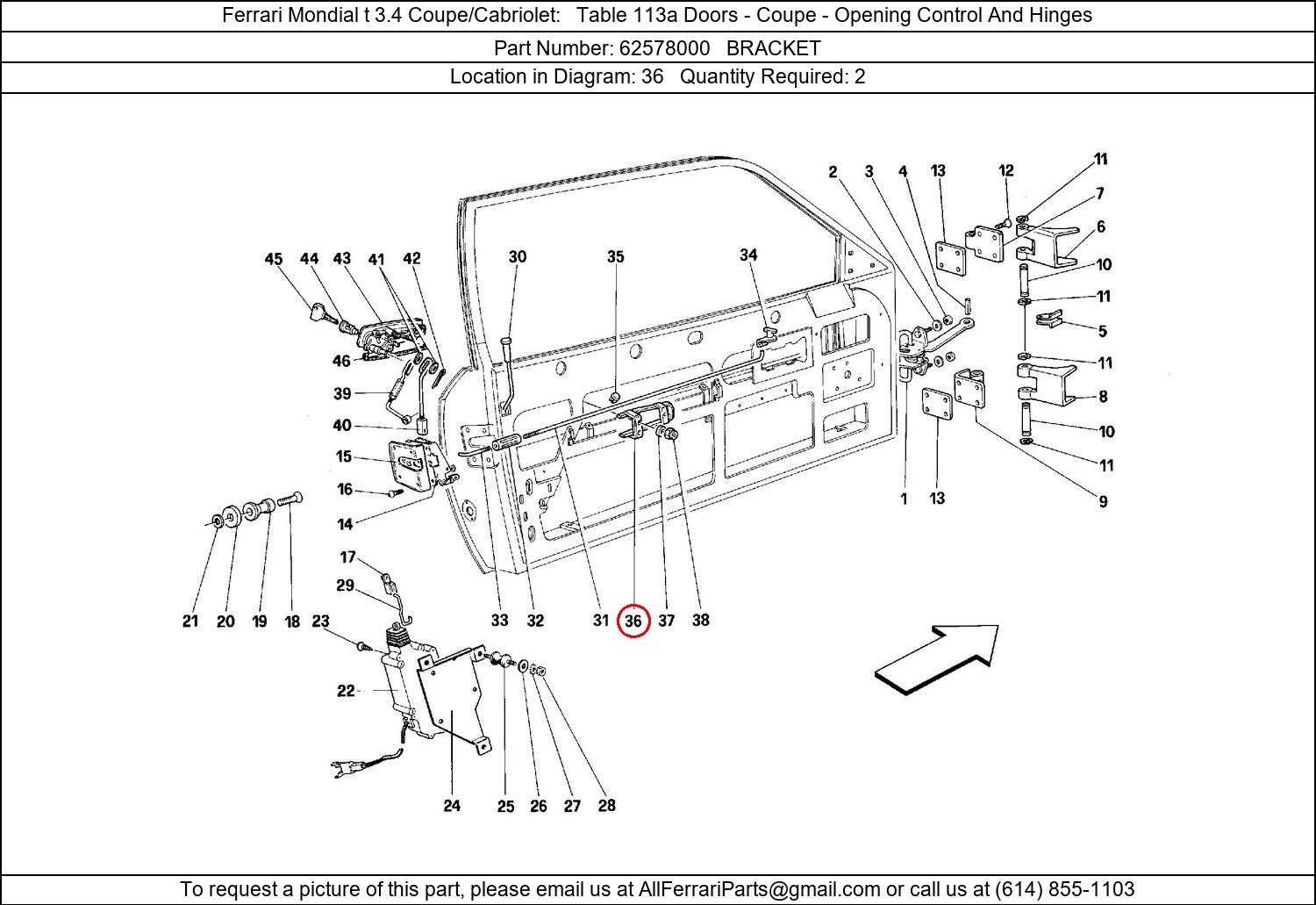 Ferrari Part 62578000