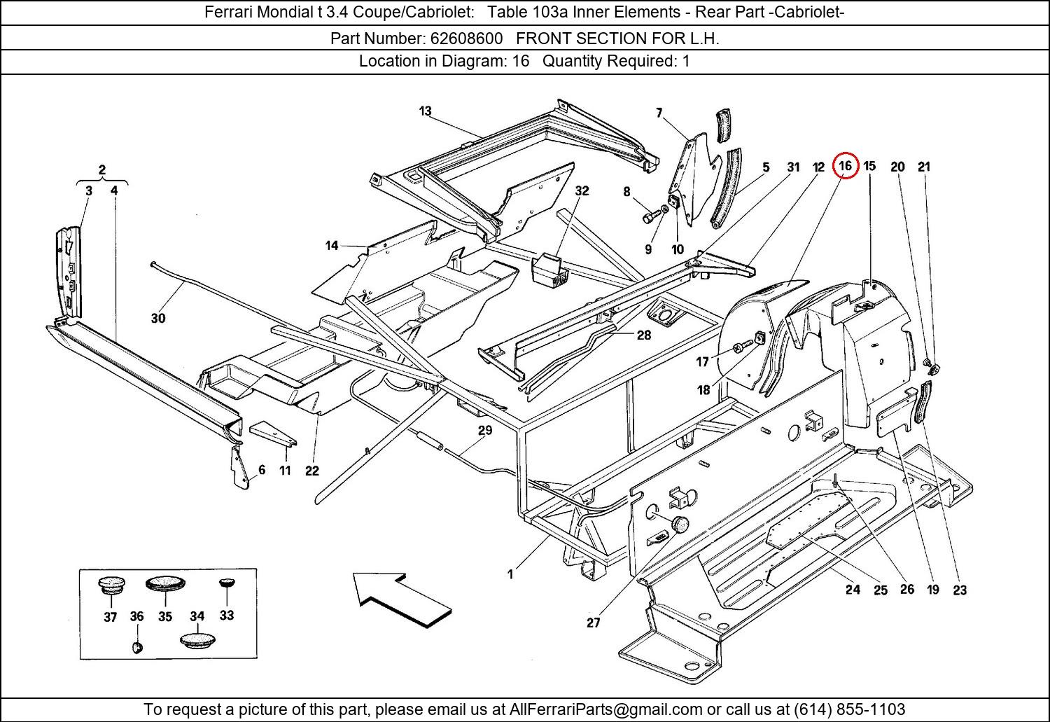 Ferrari Part 62608600