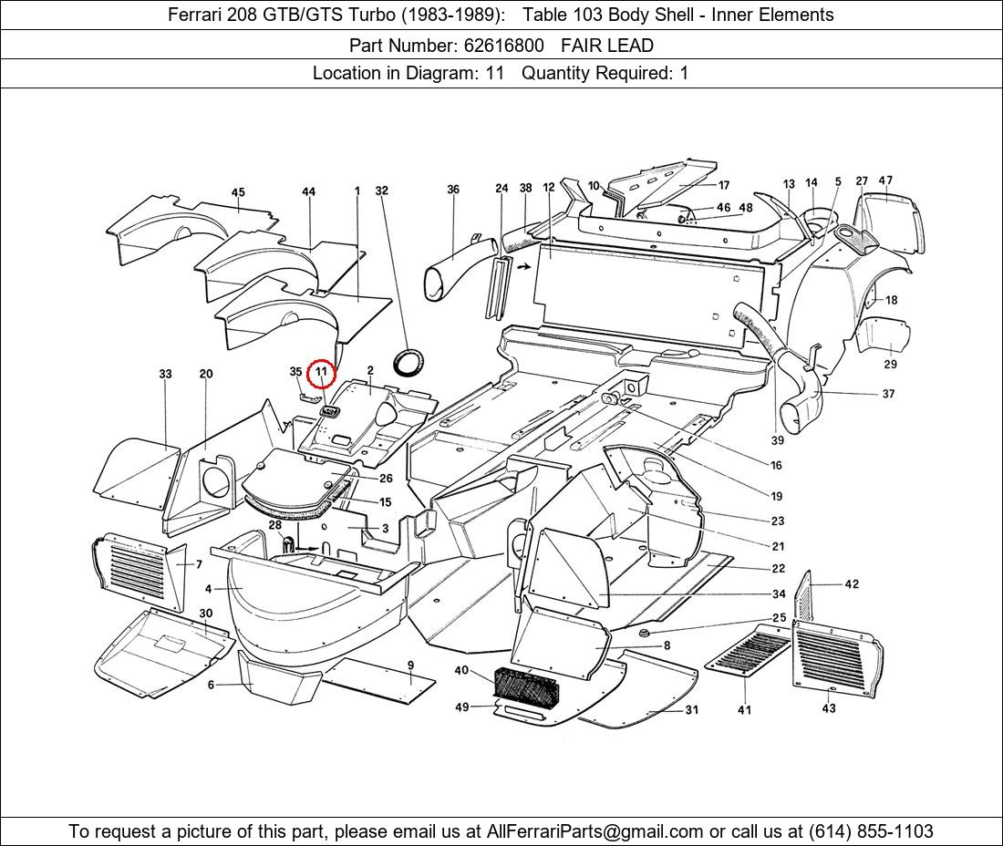 Ferrari Part 62616800