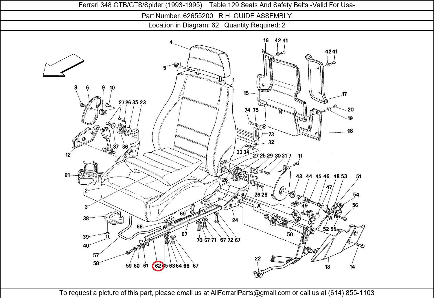 Ferrari Part 62655200