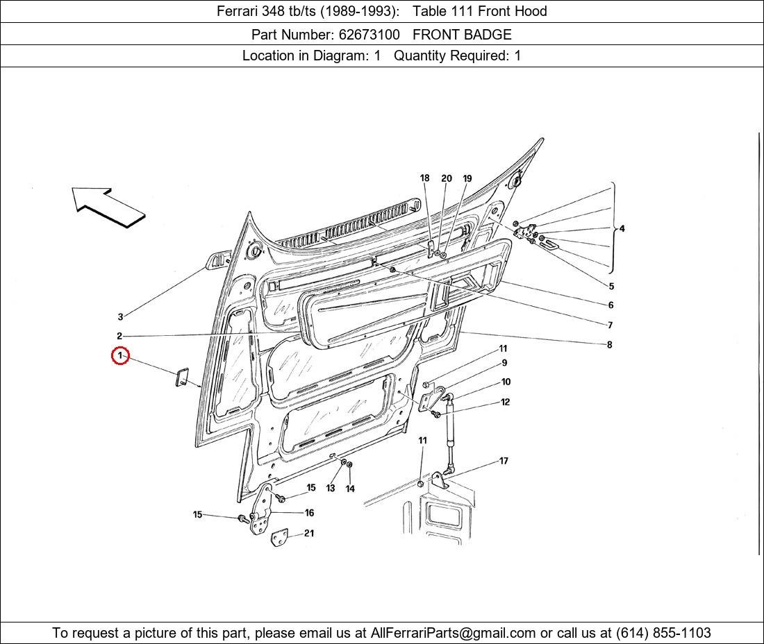 Ferrari Part 62673100