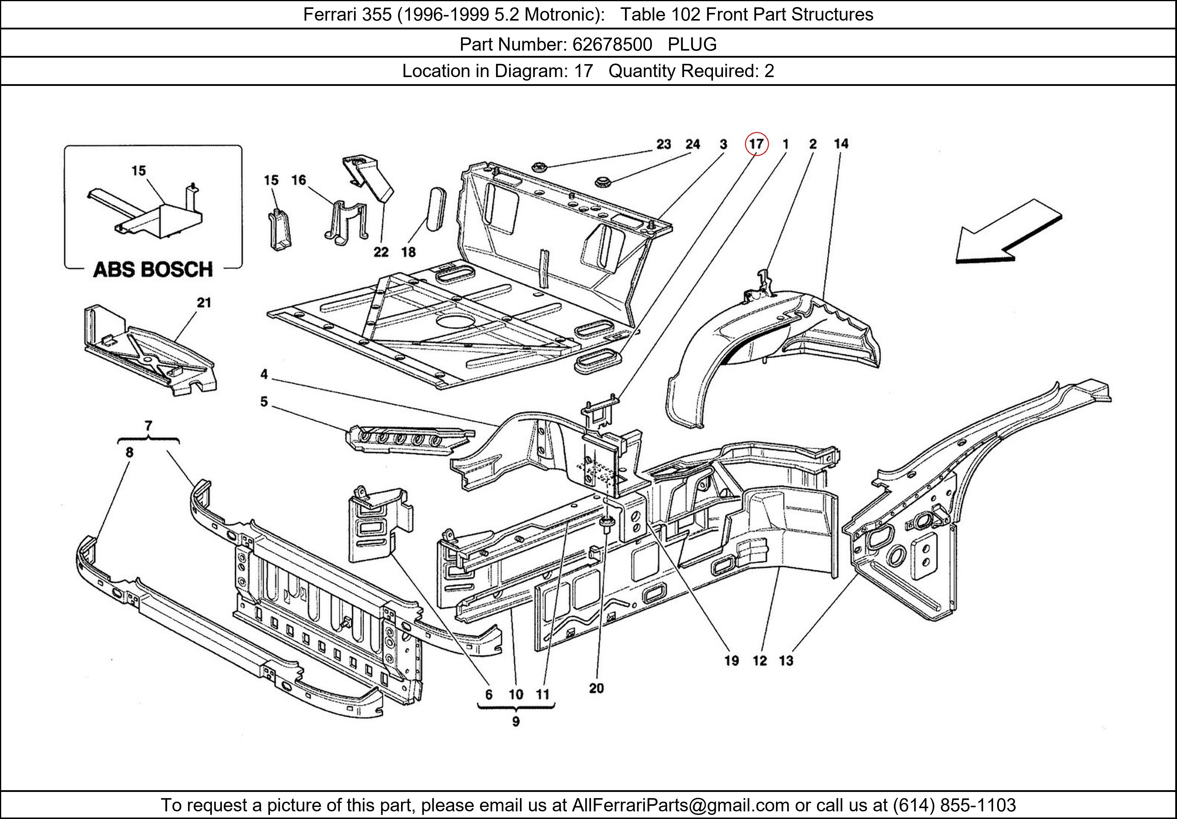 Ferrari Part 62678500