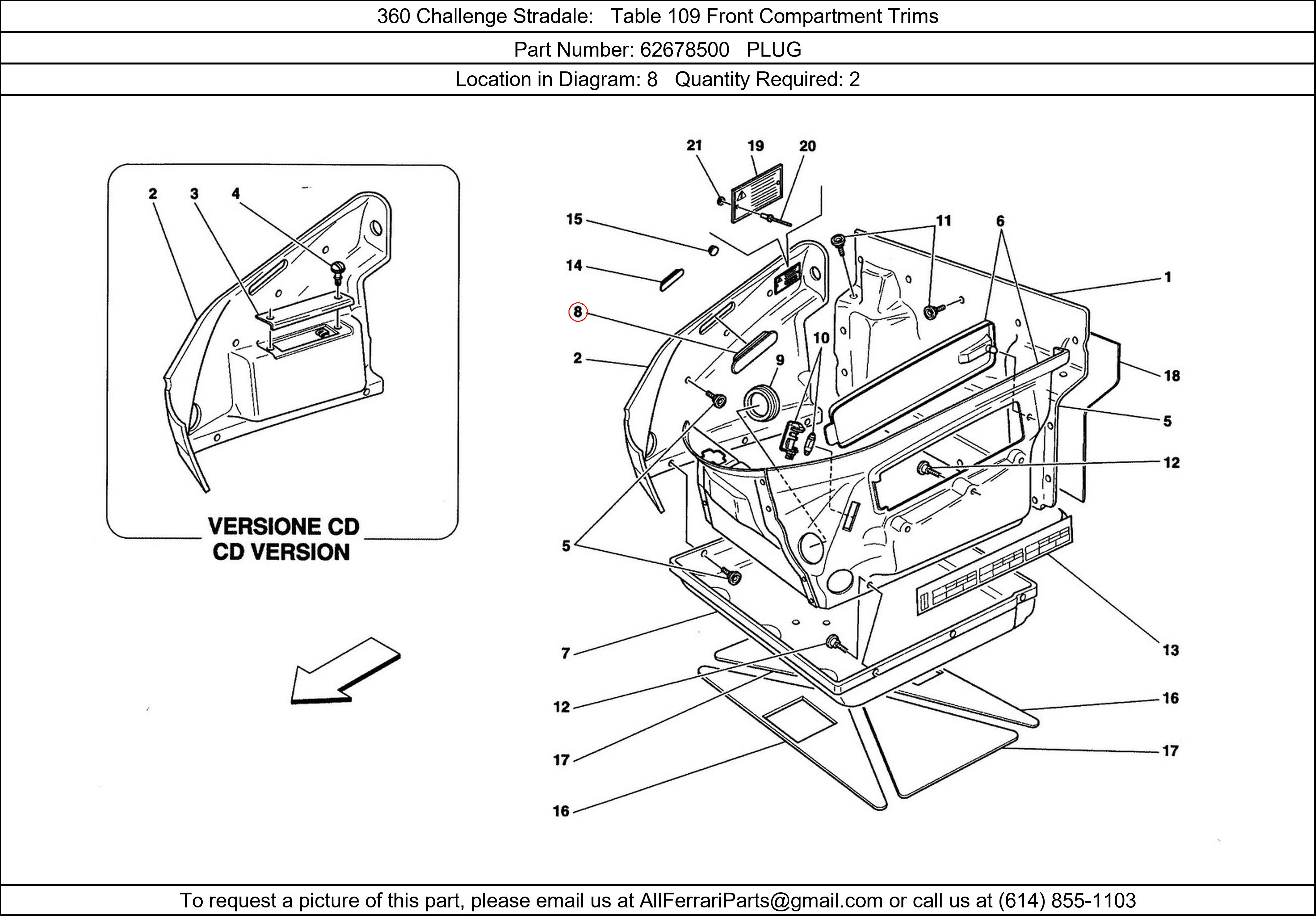 Ferrari Part 62678500