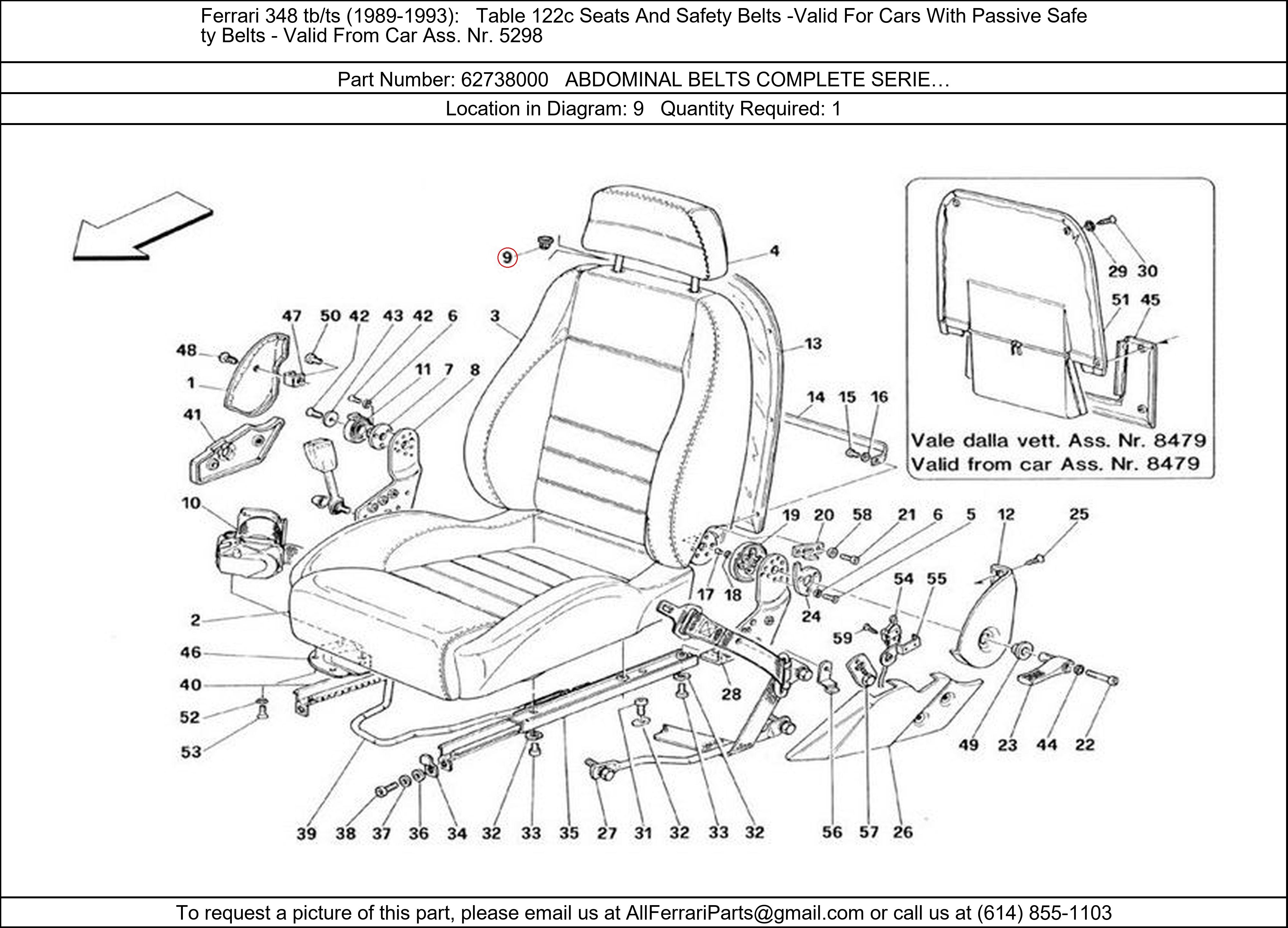 Ferrari Part 62738000