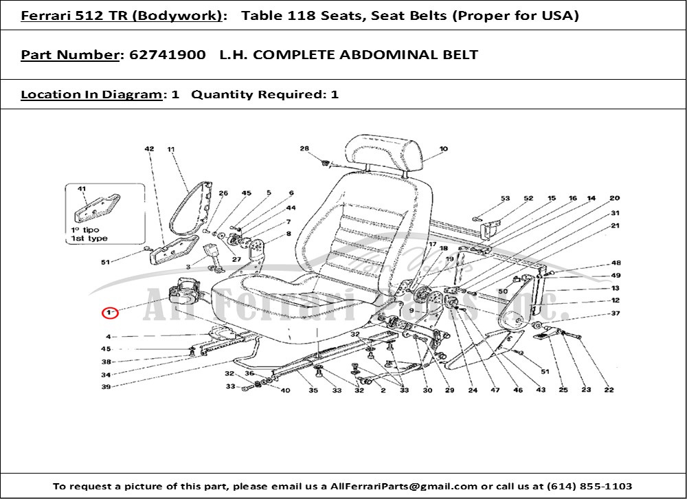 Ferrari Part 62741900